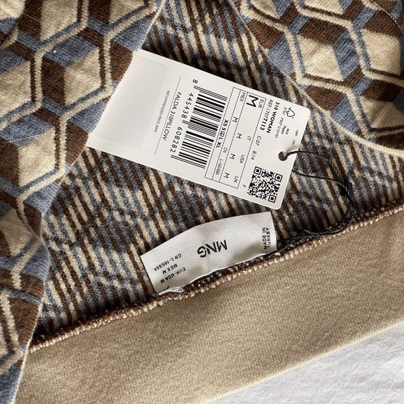 Mango Geometric print knit skirt - Picture 5 of 7